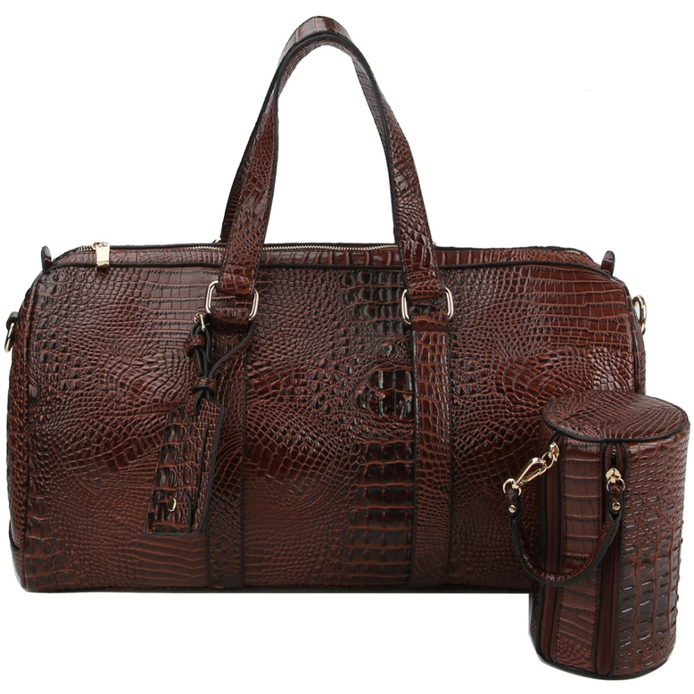 Crocodile 2-in-1 Duffle & Travel Case Set